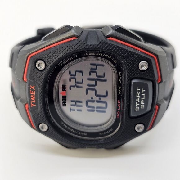 Timex Men's Ironman Watch 43MM Large Multicolor Case Black Plastic Band Straps - Picture 1 of 16